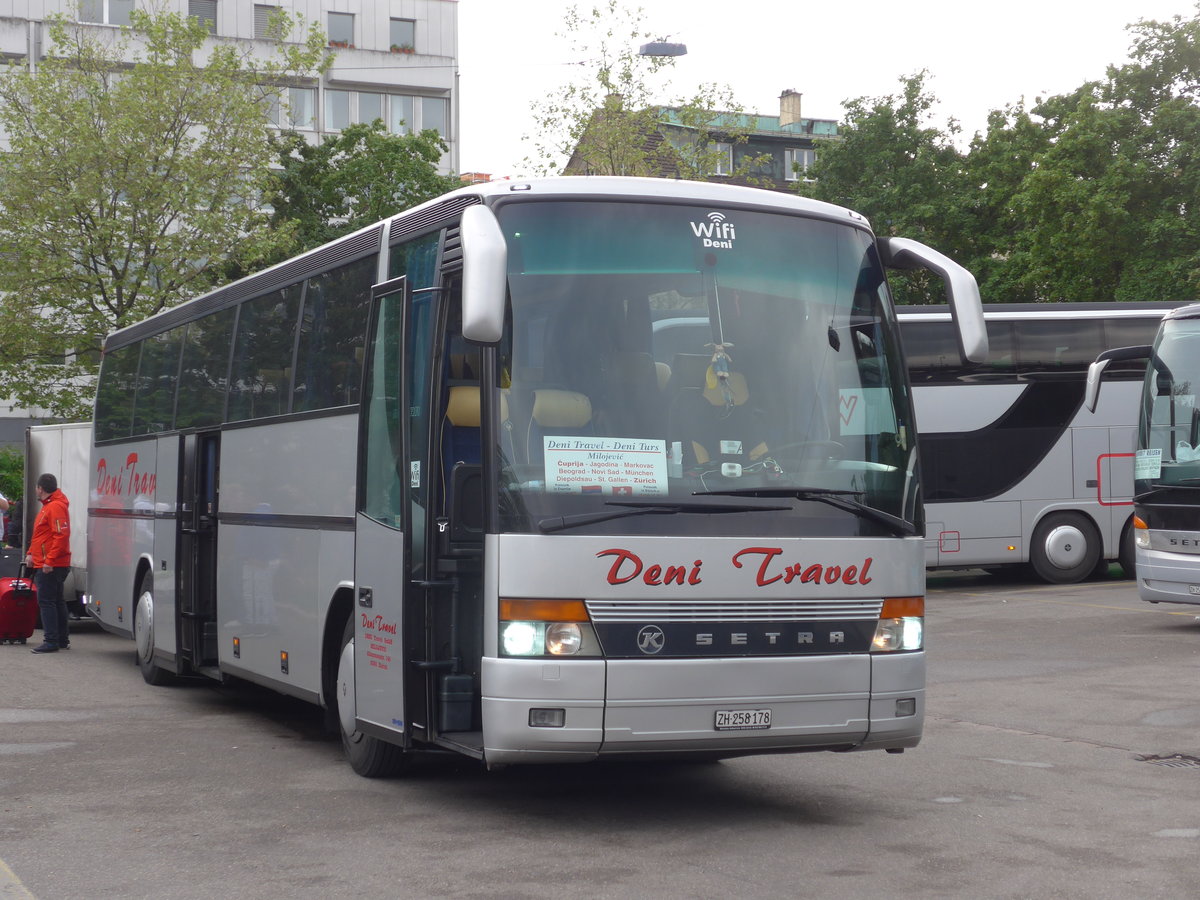 (170'977) - Deni Travel, Zrich - ZH 258'178 - Setra am 16. Mai 2016 in Zrich, Sihlquai