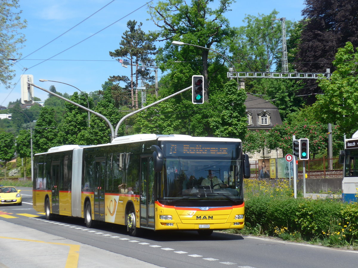 (171'272) - Bucheli, Kriens - Nr. 26/LU 15'559 - MAN am 22. Mai 2016 in Luzern, Verkehrshaus