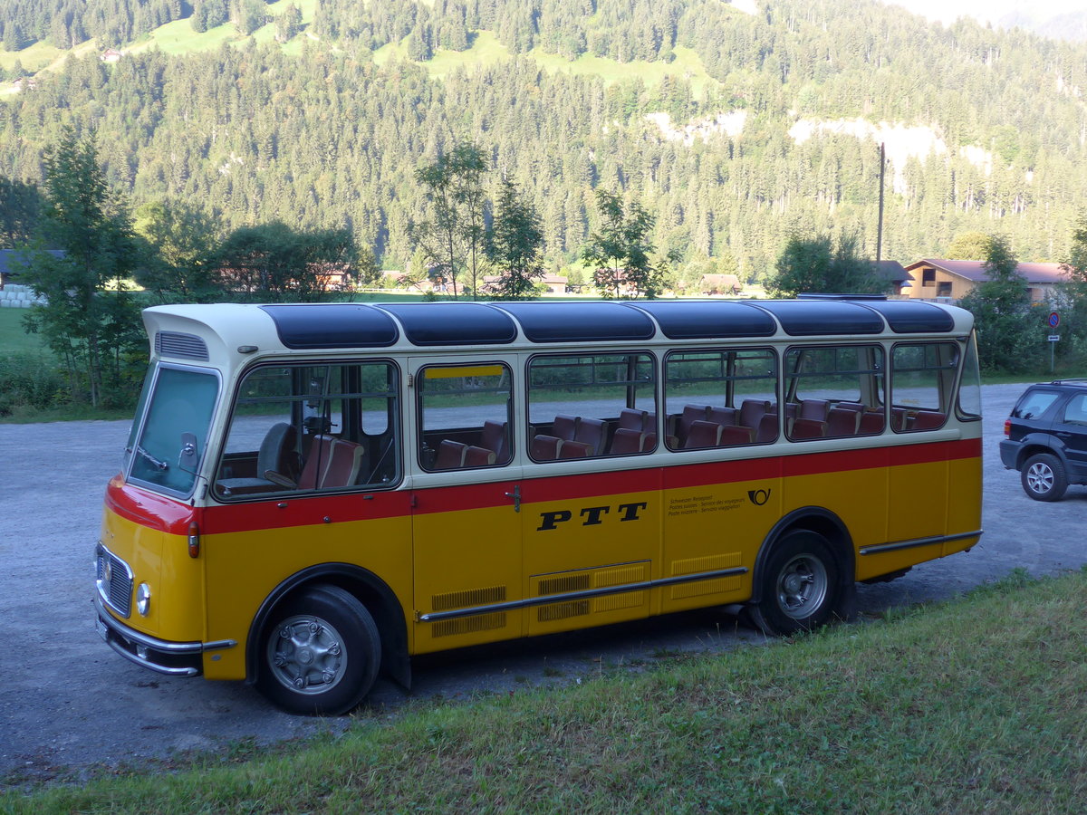 (174'306) - Mller, Ennetmoos - NW 23'167 - FBW/Gangloff (ex Rentsch, Gunten; ex P 23'203; ex P 21'003) am 27. August 2016 in Lenk, Kuspo