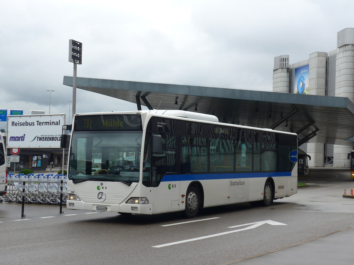 (174'588) - Welti-Furrer, Bassersdorf - Nr. 58/ZH 634'609 - Mercedes (ex Frhlich, Zrich Nr. 609) am 5. September 2016 in Zrich, Flughafen