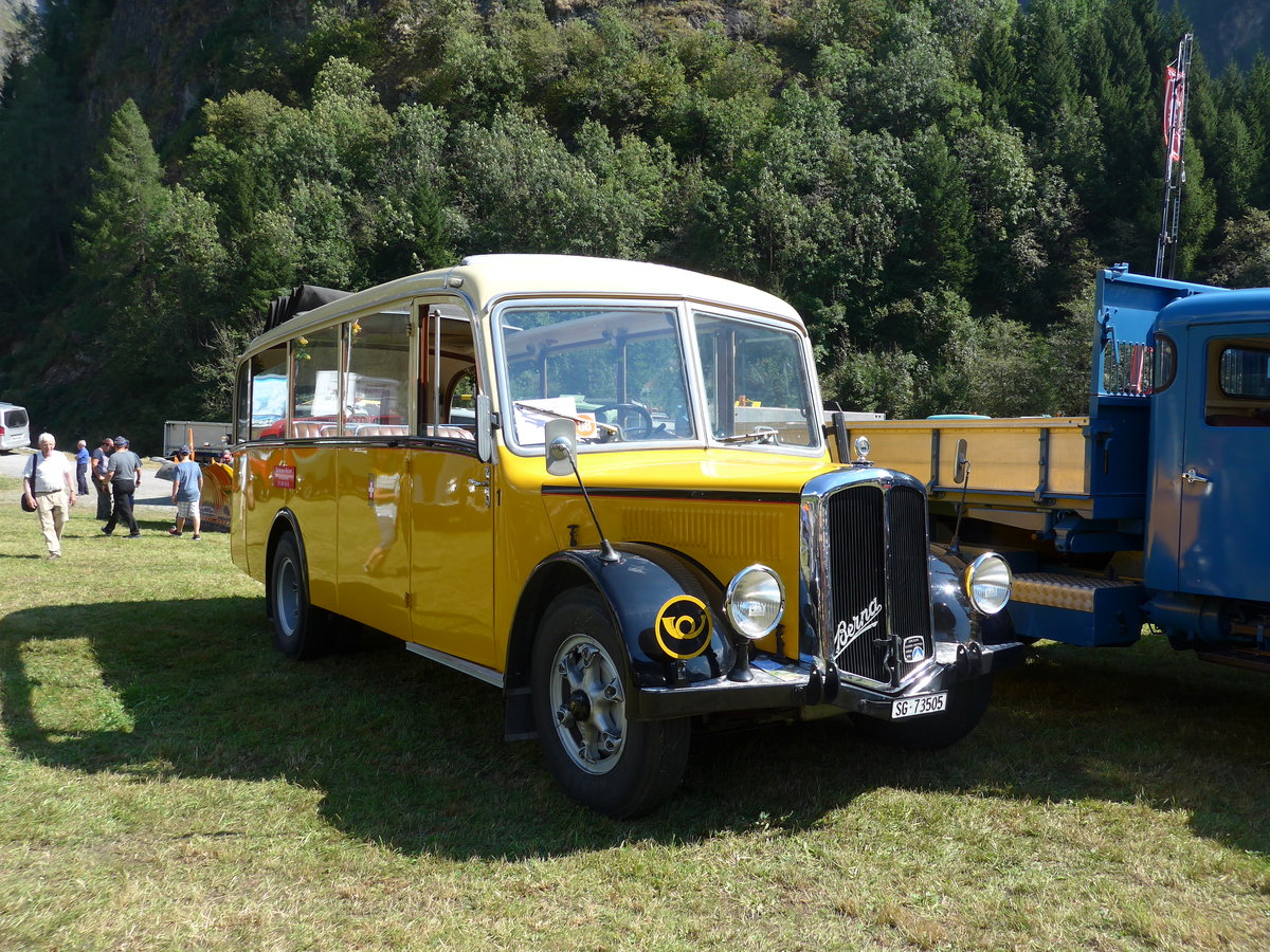 (174'712) - Baumgartner, Horn - Nr. 1/SG 73'505 - Berna/Hess (ex Chiesa, Minusio) am 10. September 2016 in Campo, Saurertreffen