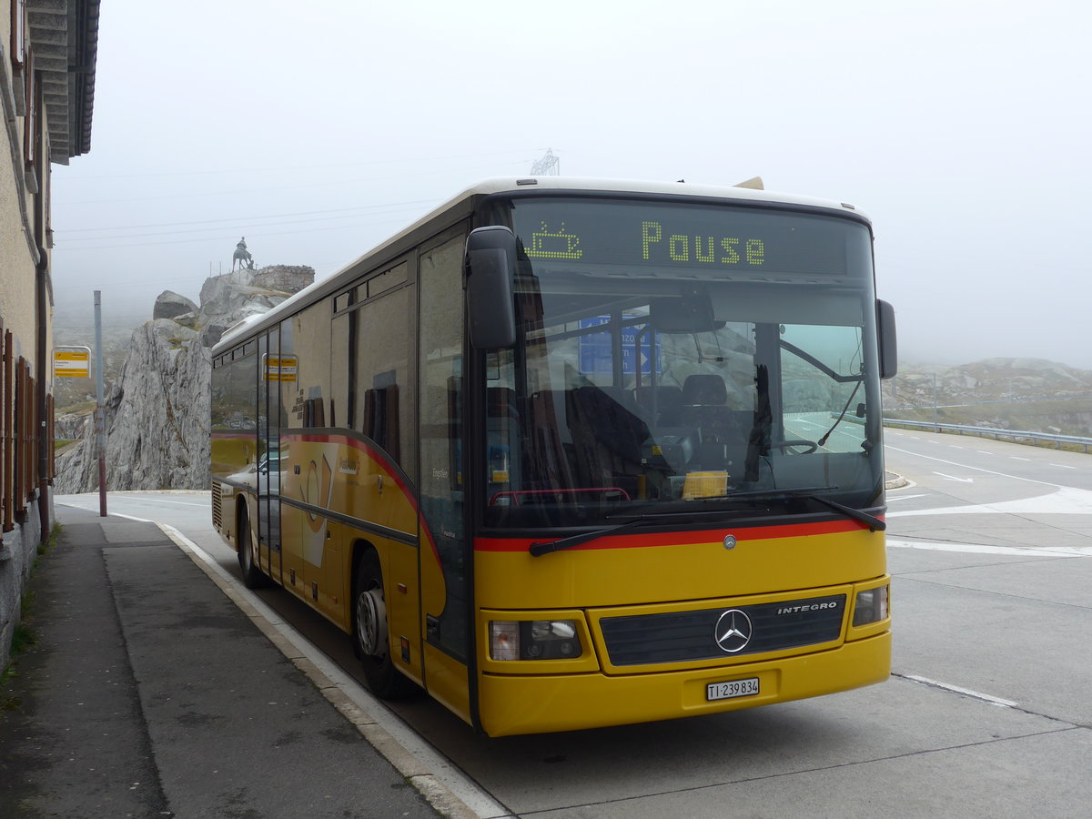 (175'018) - Marchetti, Airolo - TI 239'834 - Mercedes (ex AVG Meiringen Nr. 70) am 18. September 2016 in Gotthard, Passhhe