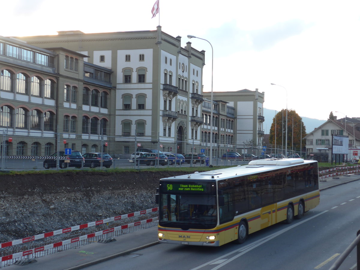 (176'196) - STI Thun - Nr. 139/BE 801'139 - MAN am 21. Oktober 2016 in Thun, Allmendstrasse