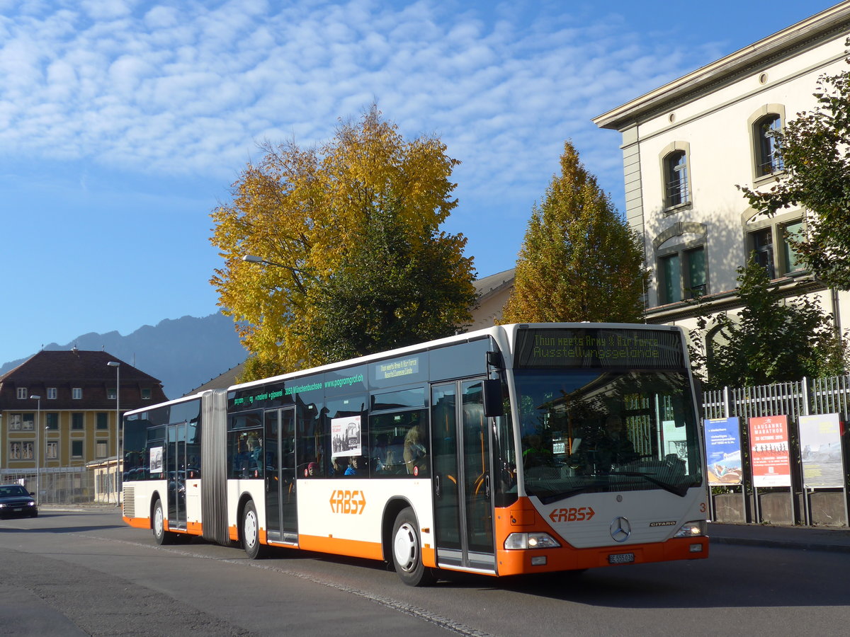 (176'223) - RBS Worblaufen - Nr. 36/BE 555'036 - Mercedes am 22. Oktober 2016 in Thun, Stockhornstrasse