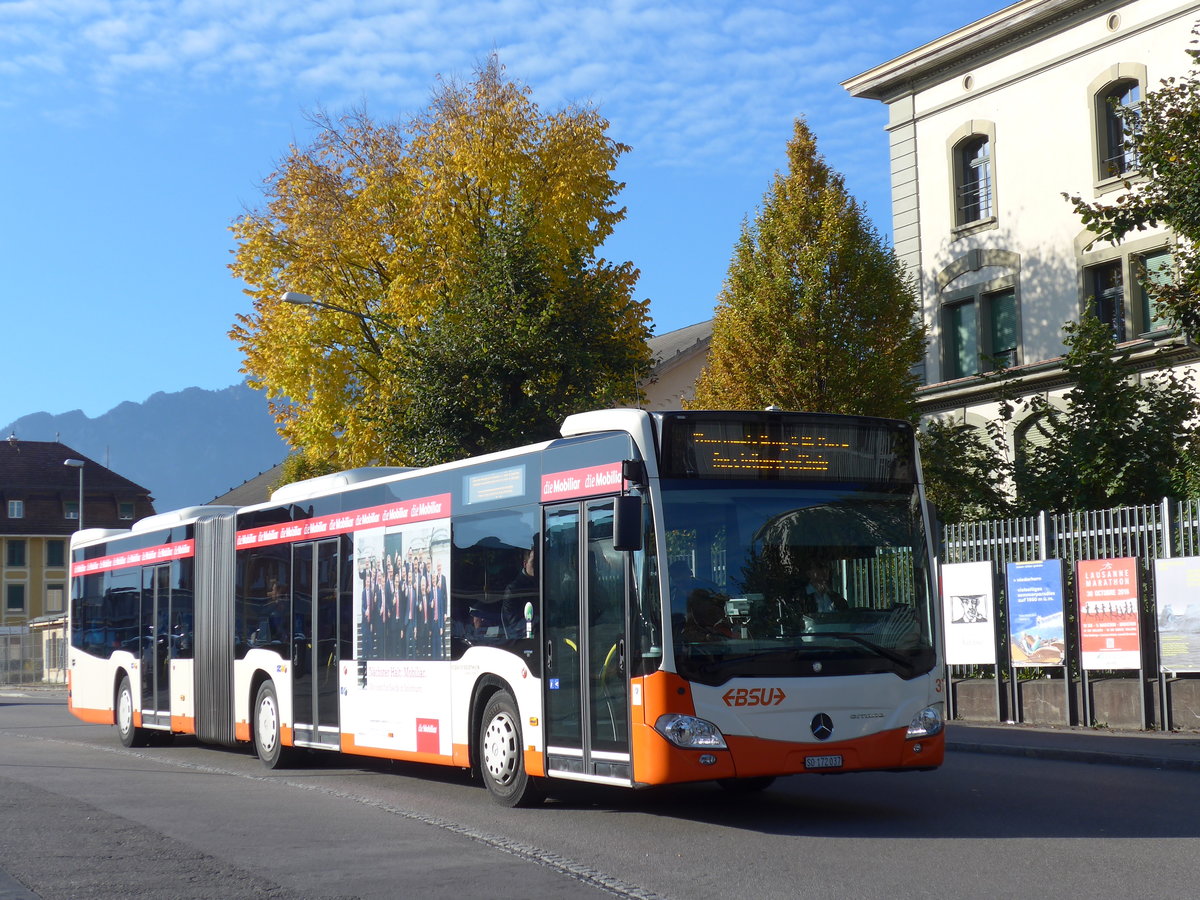 (176'225) - BSU Solothurn - Nr. 37/SO 172'037 - Mercedes am 22. Oktober 2016 in Thun, Stockhornstrasse