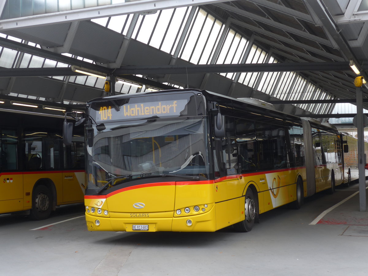 (176'690) - PostAuto Bern - Nr. 683/BE 813'683 - Solaris am 13. November 2016 in Bern, Postautostation