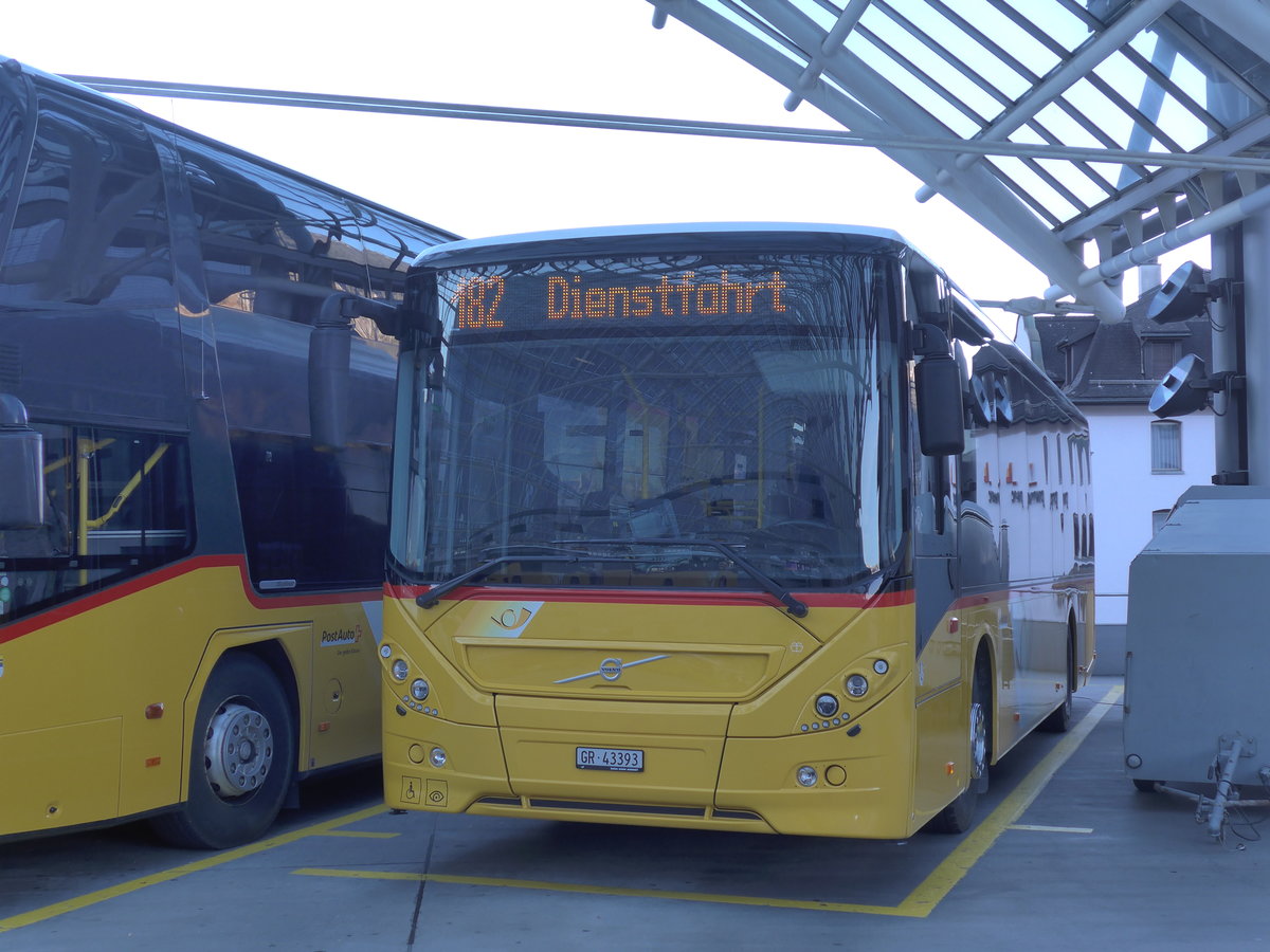 (177'064) - Reptrans, Salouf - GR 43'393 - Volvo am 10. Dezember 2016 in Chur, Postautostation
