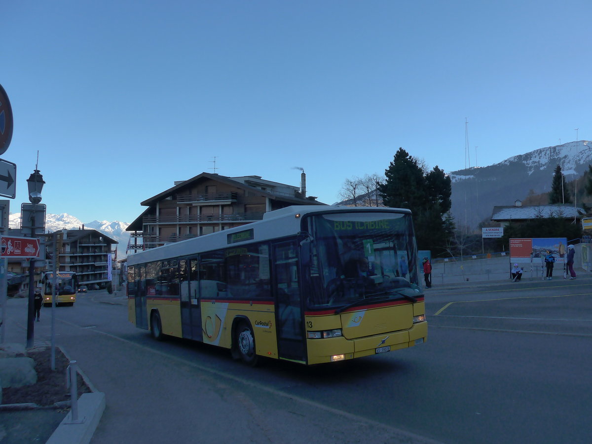 (177'249) - Lathion, Sion - Nr. 13/VS 19'078 - Volvo/Hess (ex Voegtlin-Meyer, Brugg Nr. 90) am 18. Dezember 2016 in Haute-Nendaz, Tlcabine