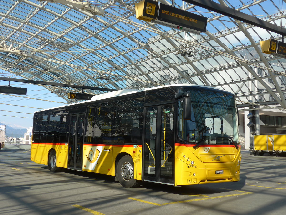 (179'541) - Reptrans, Salouf - GR 43'393 - Volvo am 14. April 2017 in Chur, Postautostation