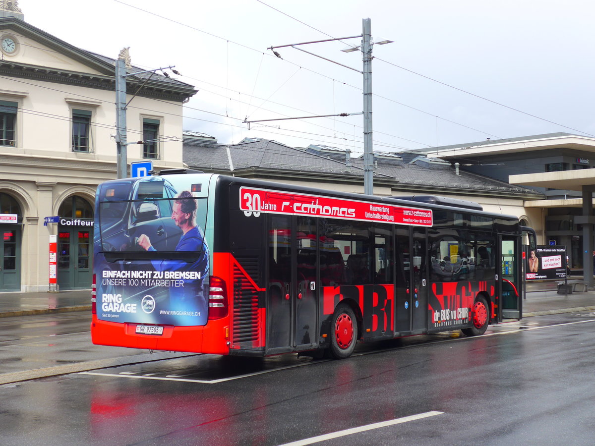 (179'993) - SBC Chur - Nr. 5/GR 97'505 - Mercedes (ex Nr. 28) am 4. Mai 2017 beim Bahnhof Chur