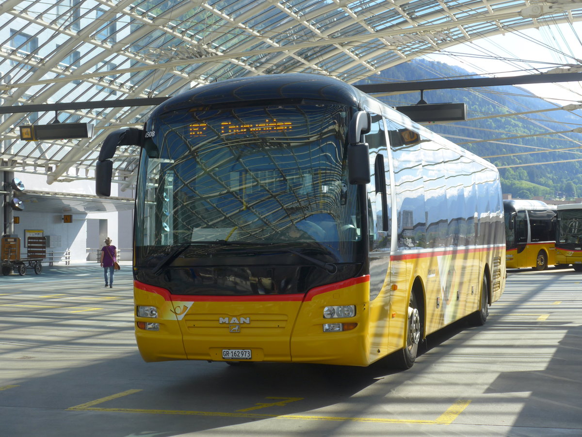 (180'405) - PostAuto Graubnden - GR 162'973 - MAN am 22. Mai 2017 in Chur, Postautostation