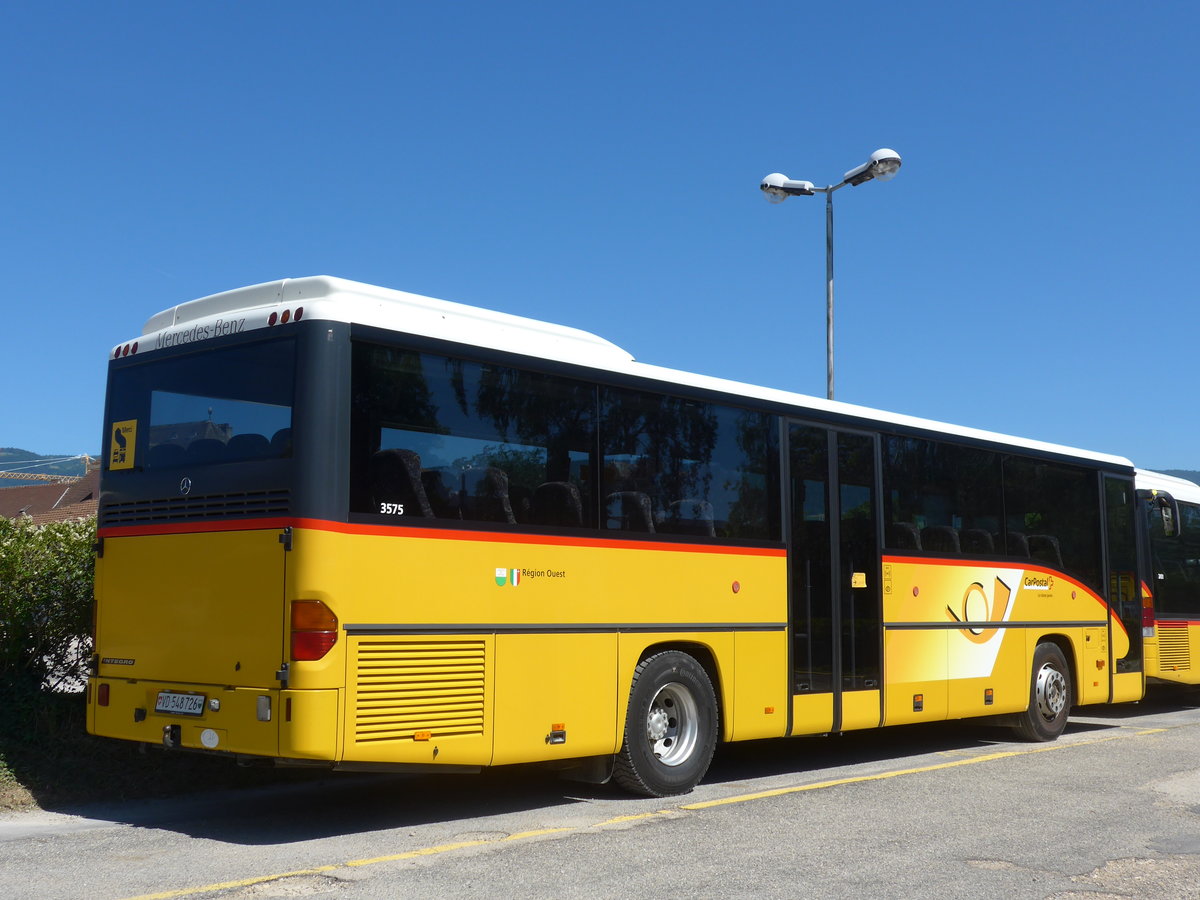 (181'180) - CarPostal Ouest - VD 548'726 - Mercedes am 18. Juni 2017 in Yverdon, Garage