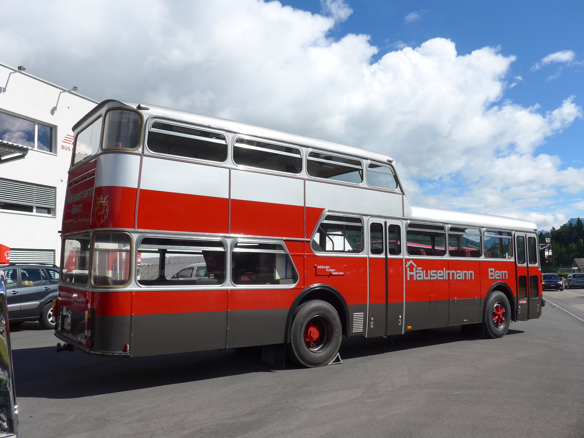 (181'647) - Huselmann, Bern - Nr. 26/BE 1322 U - FBW/Vetter-R&J Andethalbdecker (ex AFA Adelboden Nr. 9) am 1. Juli 2017 in Frutigen, Garage AFA