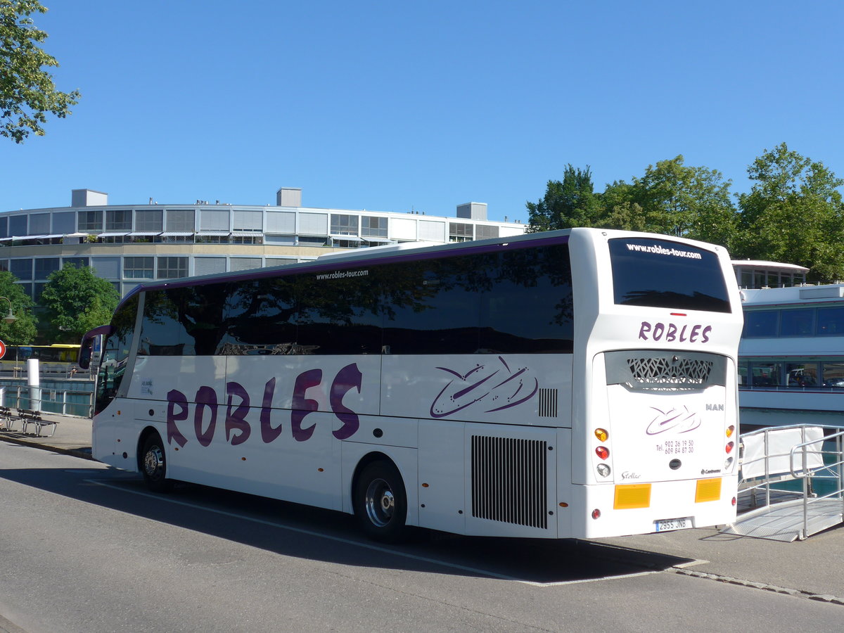 (182'150) - Aus Spanien: Robles, Morcn - 2955 JNB - MAN/Castrosua am 17. Juli 2017 bei der Schifflndte Thun