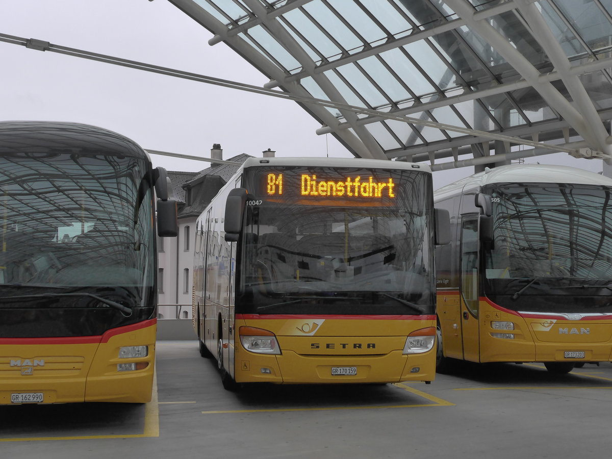 (182'239) - PostAuto Graubnden - GR 170'159 - Setra am 24. Juli 2017 in Chur, Postautostation