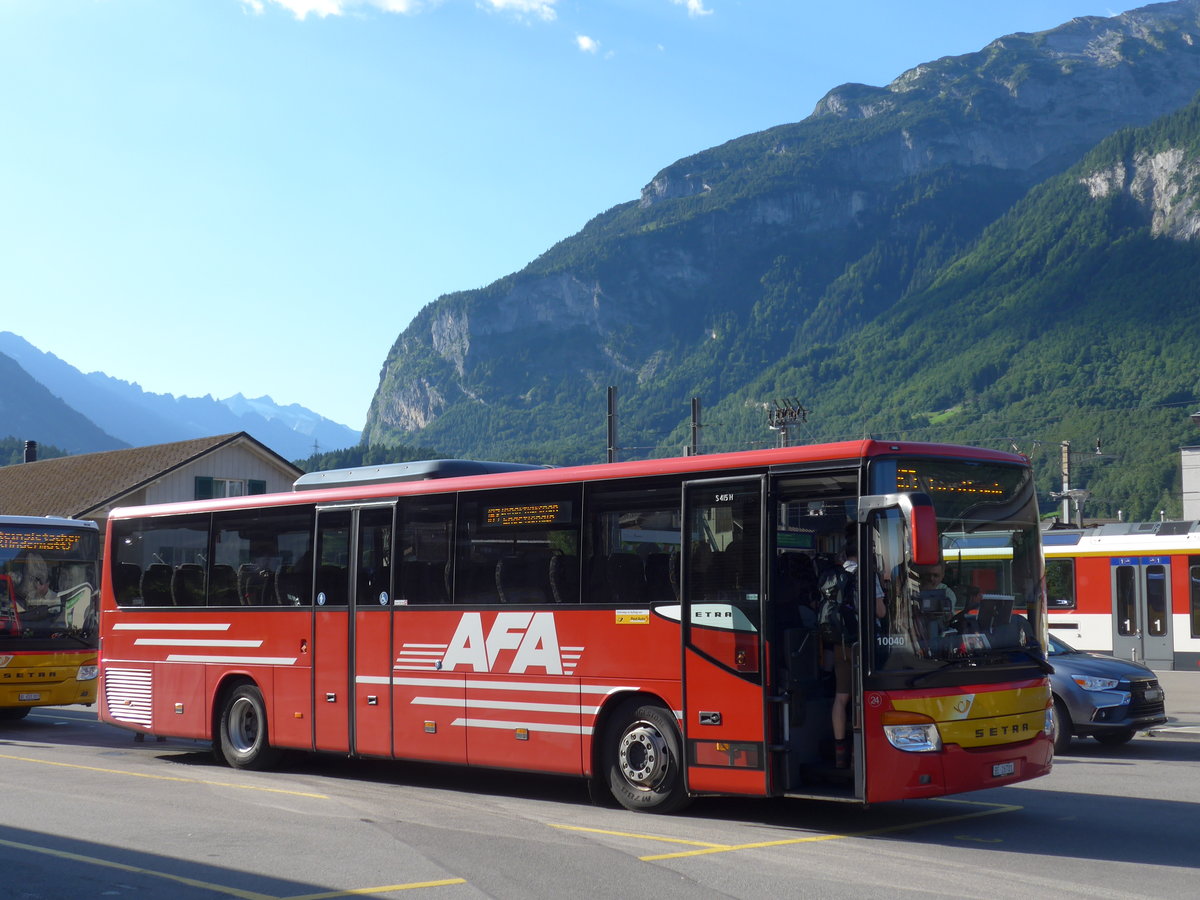 (182'316) - AFA Adelboden - Nr. 24/BE 26'701 - Setra am 30. Juli 2017 in Meiringen, Postautostation (Einsatz AVG M.)