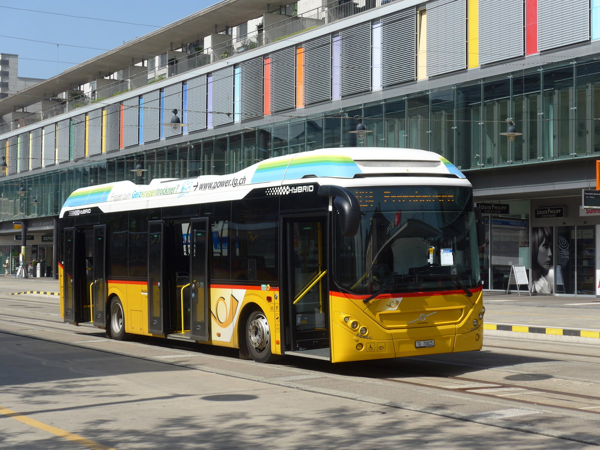 (182'572) - PostAuto Ostschweiz - TG 70'825 - Volvo am 3. August 2017 beim Bahnhof Frauenfeld