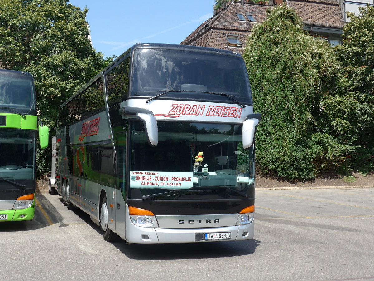 (182'618) - Aus Serbien: Zoran, Jagodina - Nr. 50/JA 005-US - Setra am 3. August 2017 in Zrich, Sihlquai