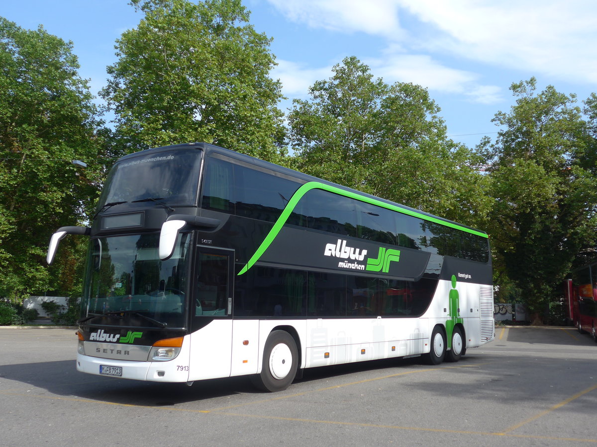 (182'680) - Aus Deutschland: Albus, Mnchen - Nr. 7913/M-FB 7913 - Setra am 3. August 2017 in Zrich, Sihlquai