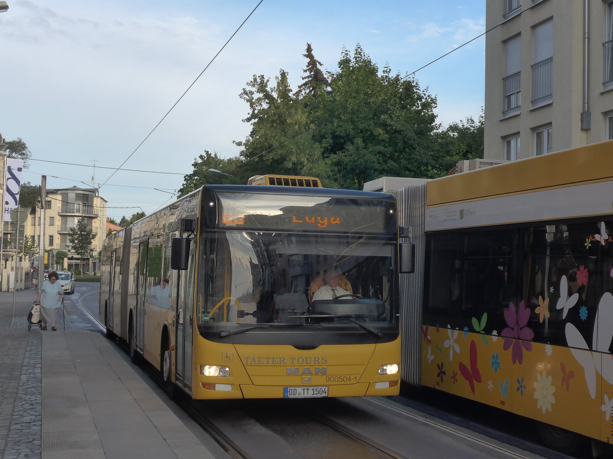 (183'138) - Taeter, Dresden - Nr. 900'504/DD-TT 1504 - MAN am 9. August 2017 in Dresden, Schillerplatz