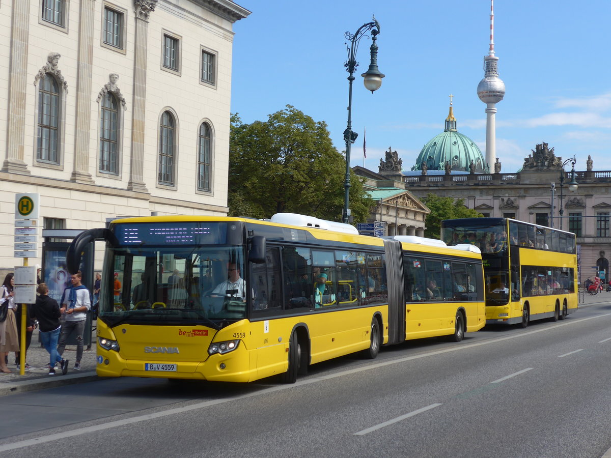 (183'334) - BVG Berlin - Nr. 4559/B-V 4559 - Scania am 10. August 2017 in Berlin, Staatsoper