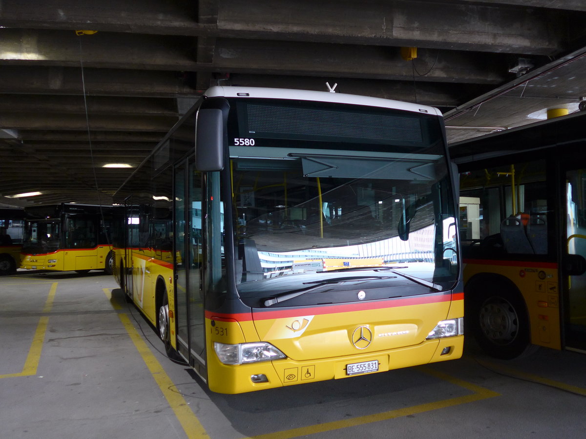 (184'517) - PostAuto Bern - Nr. 531/BE 555'831 - Mercedes am 27. August 2017 in Bern, Postautostation