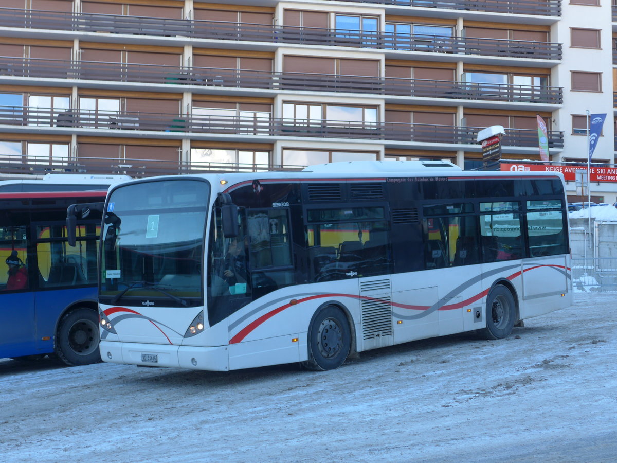 (186'986) - Lathion, Sion - Nr. 20/VS 31'615 - Van Hool (ex CAM Monaco/MC) am 17. Dezember 2017 in Haute-Nendaz, Tlcabine