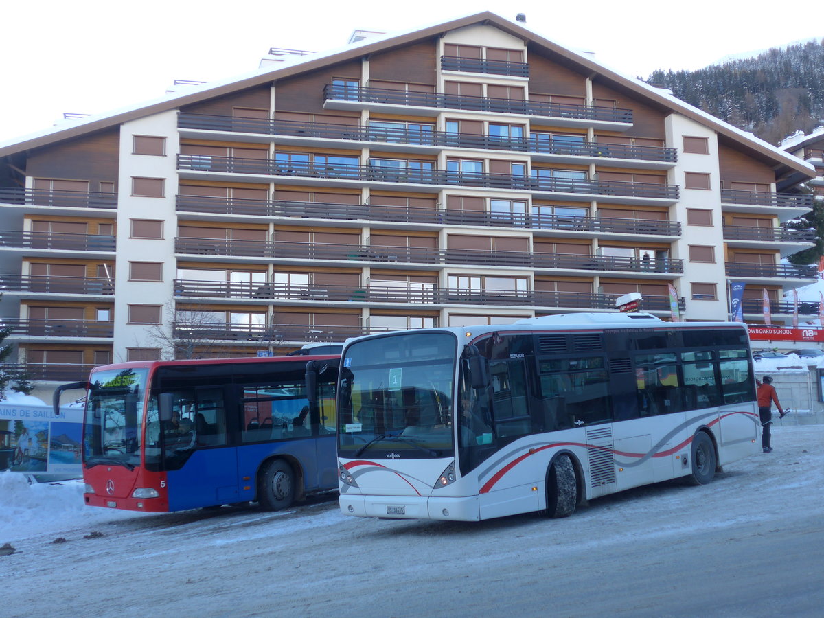 (186'990) - Lathion, Sion - Nr. 20/VS 31'615 - Van Hool (ex CAM Monaco/MC) am 17. Dezember 2017 in Haute-Nendaz, Tlcabine