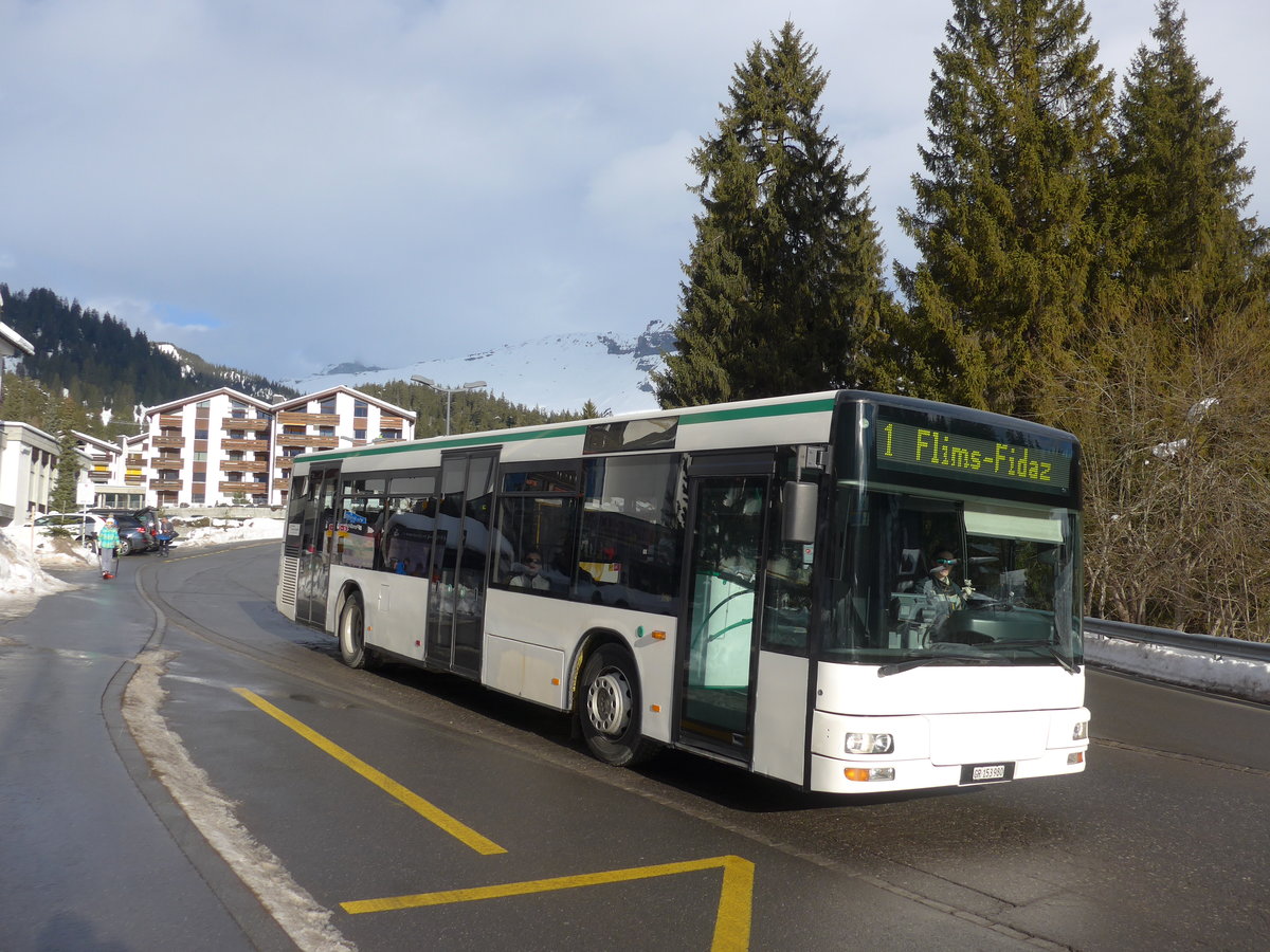 (187'368) - Stuppan, Flims - GR 153'980 - MAN (ex TN Neuchtel Nr. 226) am 26. Dezember 2017 in Laax, Bergbahnen