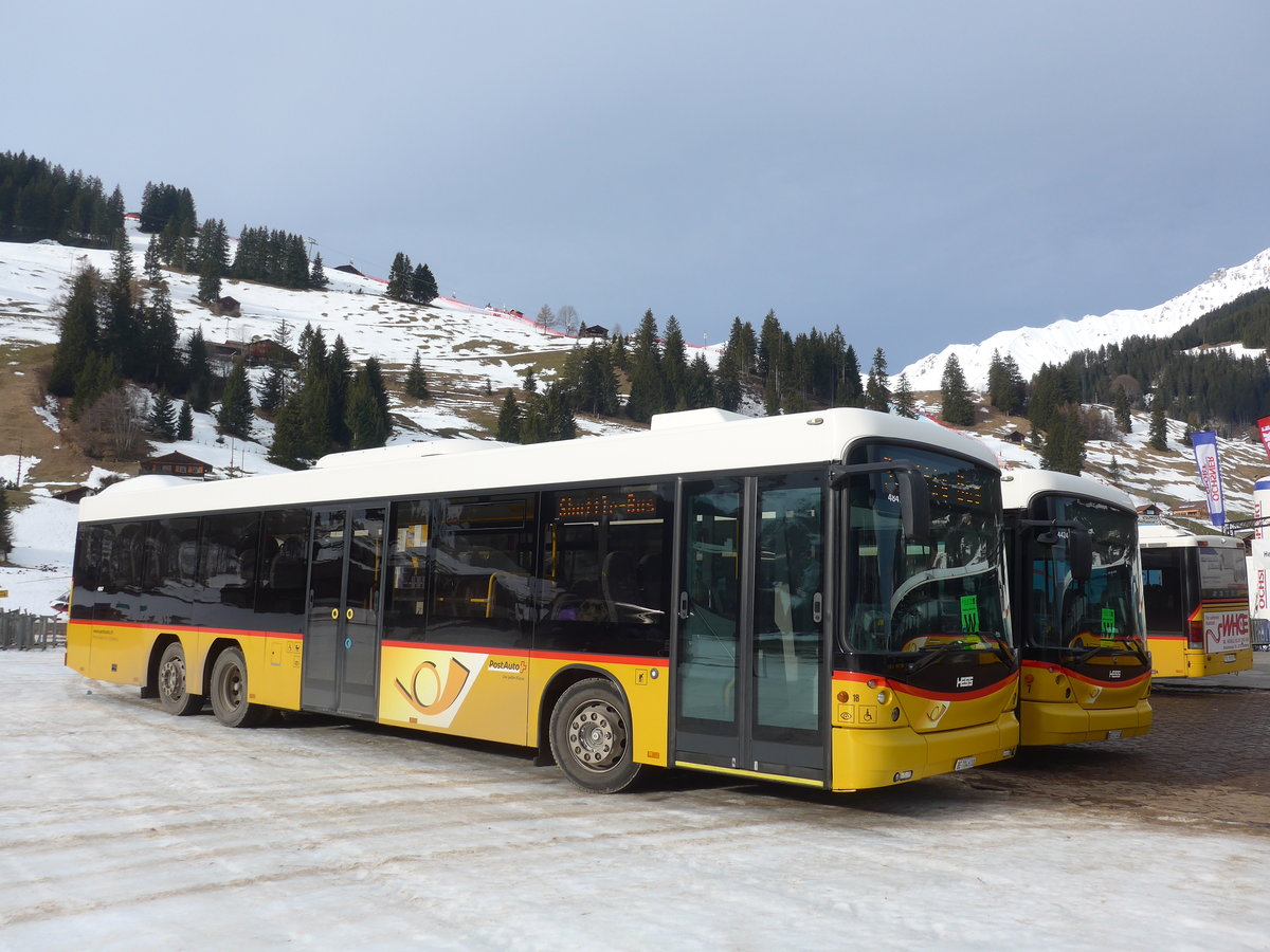 (187'767) - Engeloch, Riggisberg - Nr. 18/BE 704'610 - Scania/Hess am 7. Januar 2018 in Adelboden, Weltcup