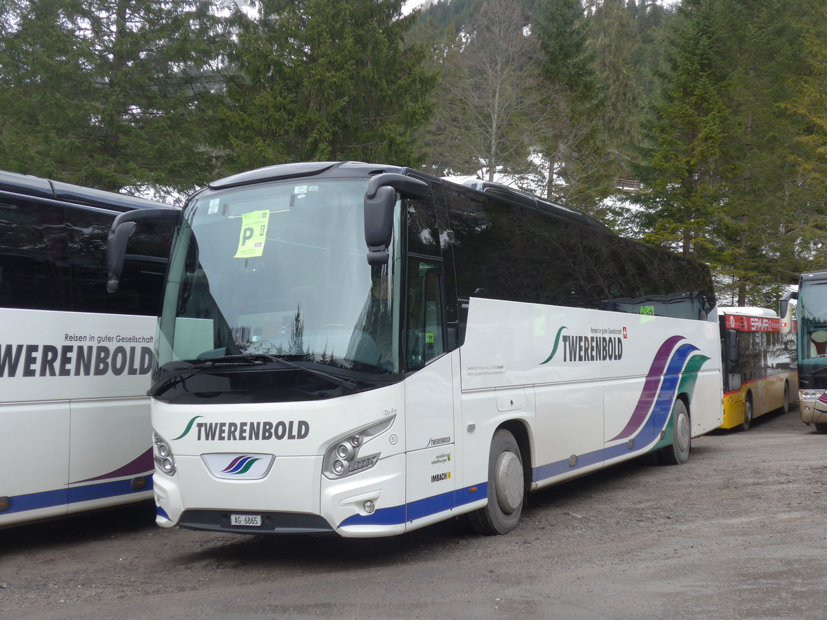 (187'824) - Twerenbold, Baden - Nr. 51/AG 6865 - VDL am 7. Januar 2018 in Adelboden, Unter dem Birg