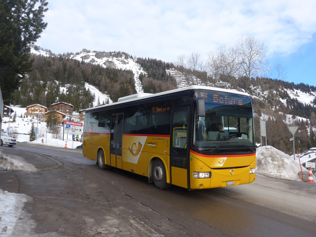 (187'911) - Buchard, Leytron - VS 213'104 - Irisbus am 14. Januar 2018 in Anzre, Tlcabine