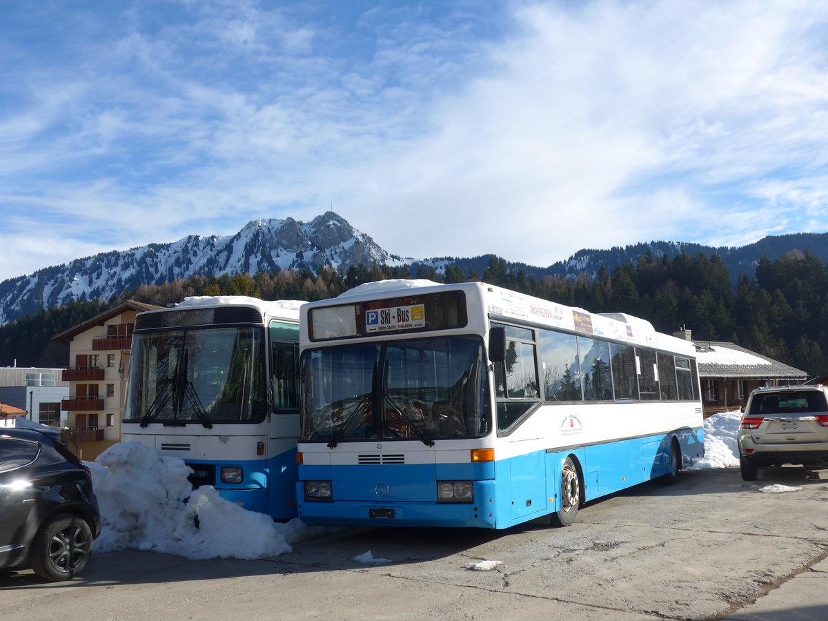 (187'944) - Leysin-Excursions, Leysin - Mercedes am 14. Januar 2018 in Leysin, Garage