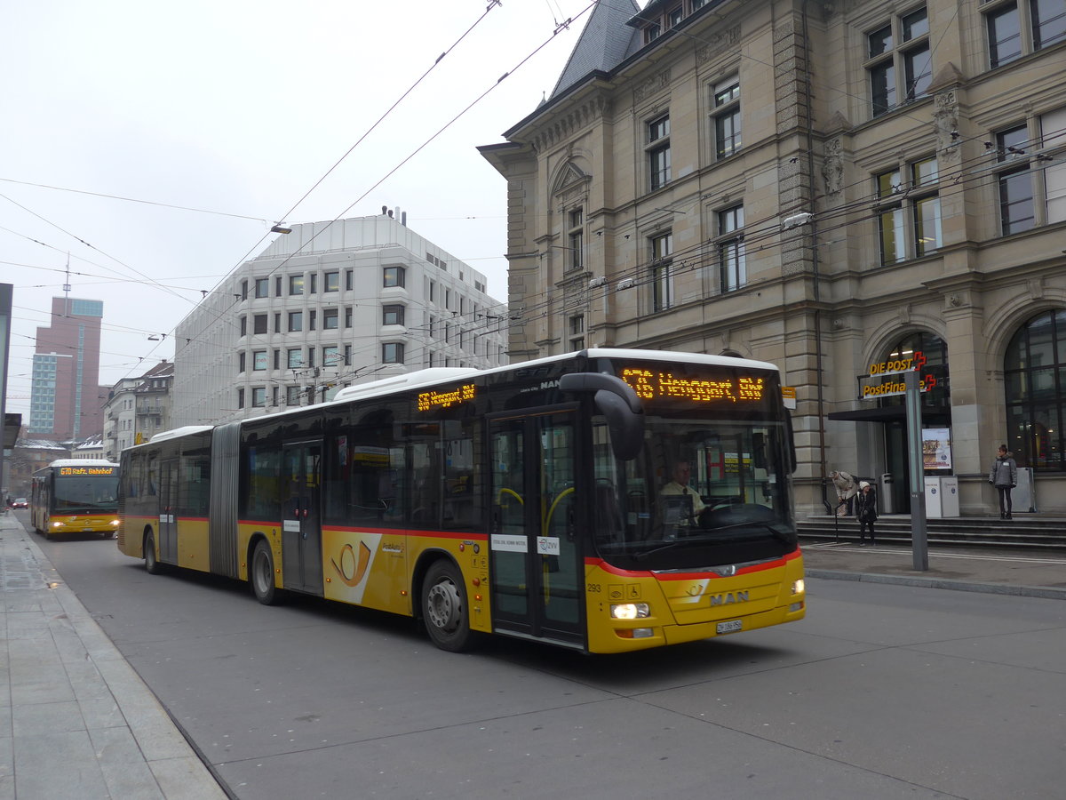 (188'339) - Moser, Flaach - Nr. 293/ZH 186'956 - MAN am 8. Februar 2018 beim Hauptbahnhof Winterthur