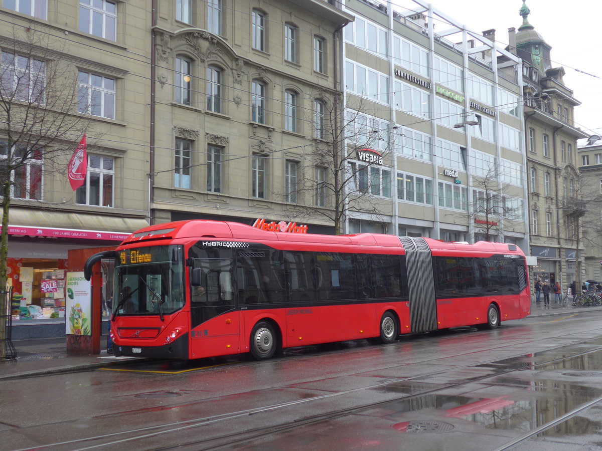 (188'648) - Bernmobil, Bern - Nr. 878/BE 832'878 - Volvo am 15. Februar 2018 beim Bahnhof Bern