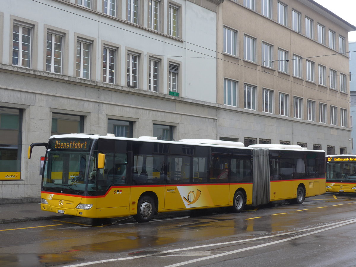 (188'652) - AVA Aarberg - Nr. 10/BE 666'083 - Mercedes am 15. Februar 2018 in Biel, Bahnhofplatz