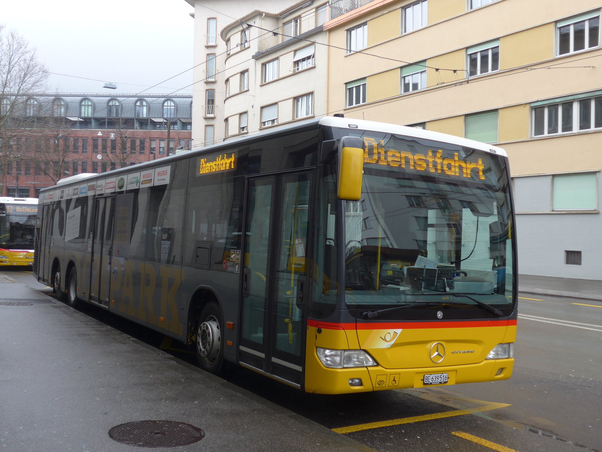 (188'726) - AVA Aarberg - Nr. 4/BE 639'516 - Mercedes am 15. Februar 2018 in Biel, Bahnhofplatz