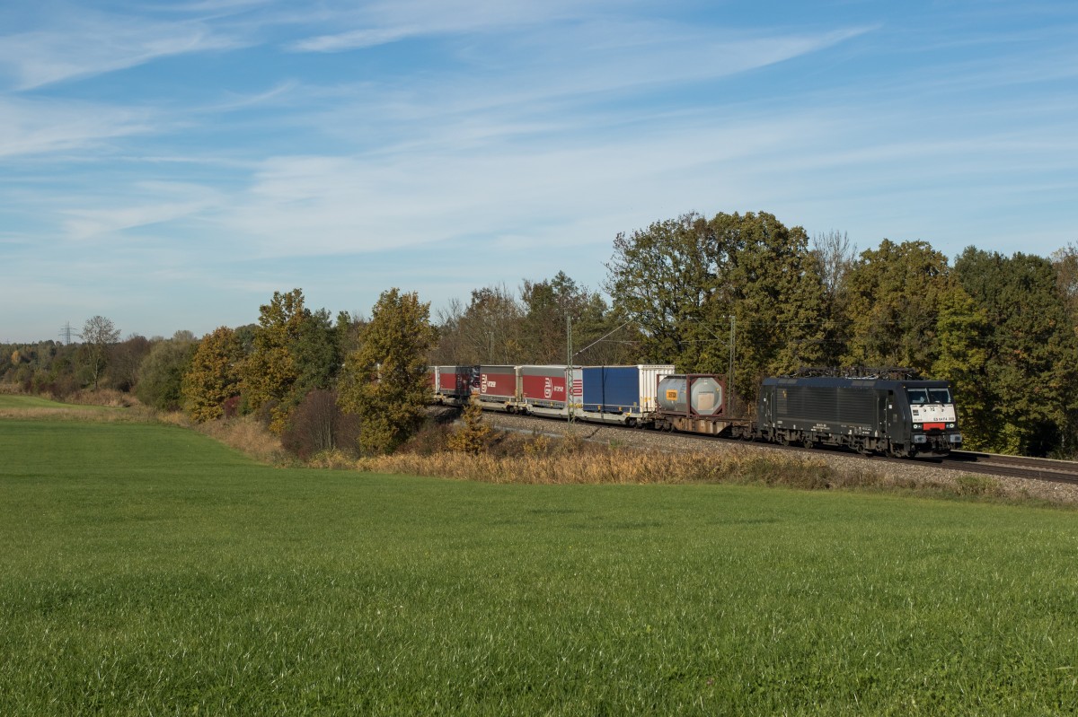 189 908 am 24. Oktober 2015 aus M�nchen kommend bei Hilperting.