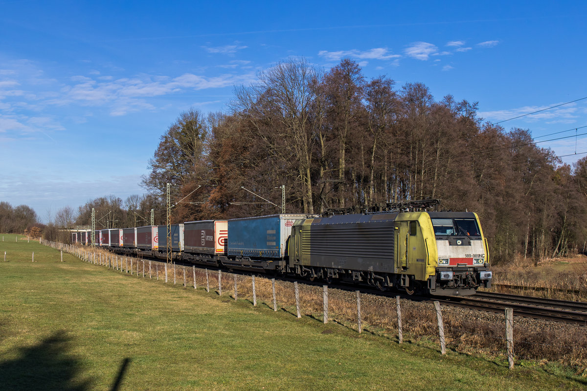 189 989 am 13. Dezember 2016 aus M�nchen kommend bei Vogl.