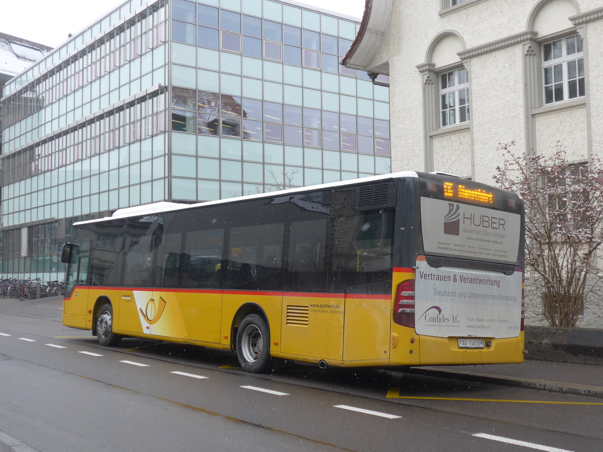 (189'466) - Brem, Wlflinswil - AG 14'618 - Mercedes am 19. Mrz 2018 beim Bahnhof Aarau