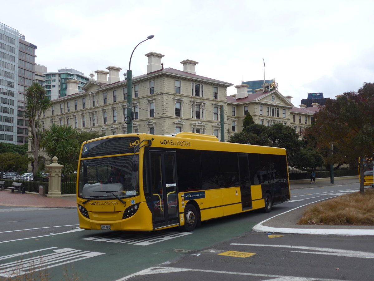 (191'670) - GO Wellington - Nr. 4195/GRT788 - Alexander Dennis/KiwiBus am 27. April 2018 beim Bahnhof Wellington