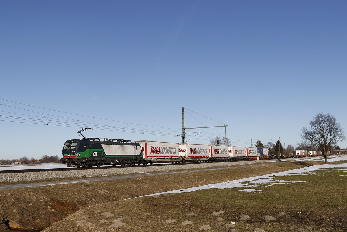 193 720 mit dem  MARS -Zug am 17. Februar 2019 bei �bersee am Chiemsee.