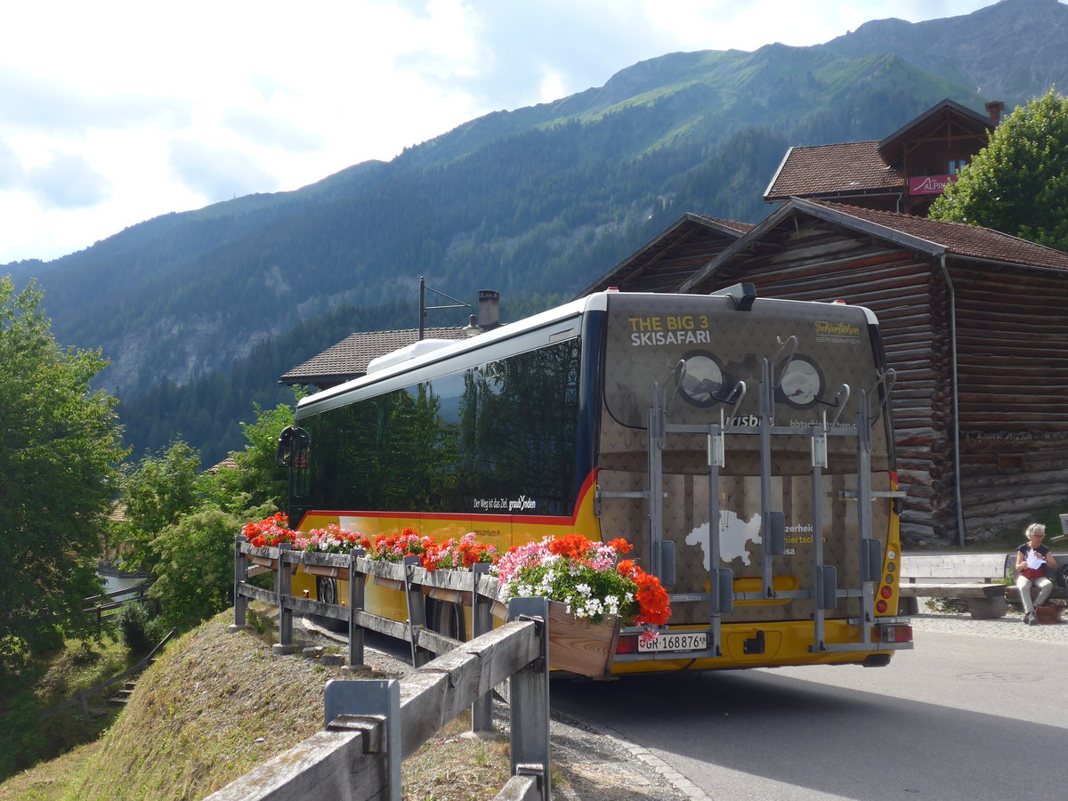 (194'805) - PostAuto Graubnden - GR 168'876 - Irisbus am 15. Juli 2018 in Tschiertschen, Kehrplatz