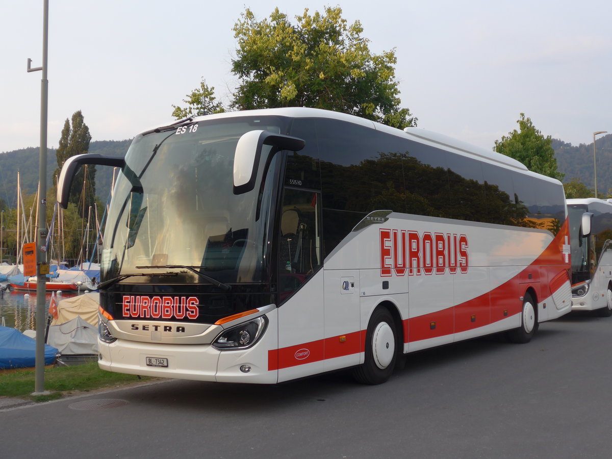 (195'510) - Saner, Laufen - Nr. 18/BL 7342 - Setra am 4. August 2018 in Thun, Strandbad