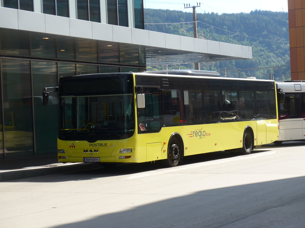 (196'675) - PostBus - BD 13'644 - MAN am 10. September 2018 beim Bahnhof Innsbruck