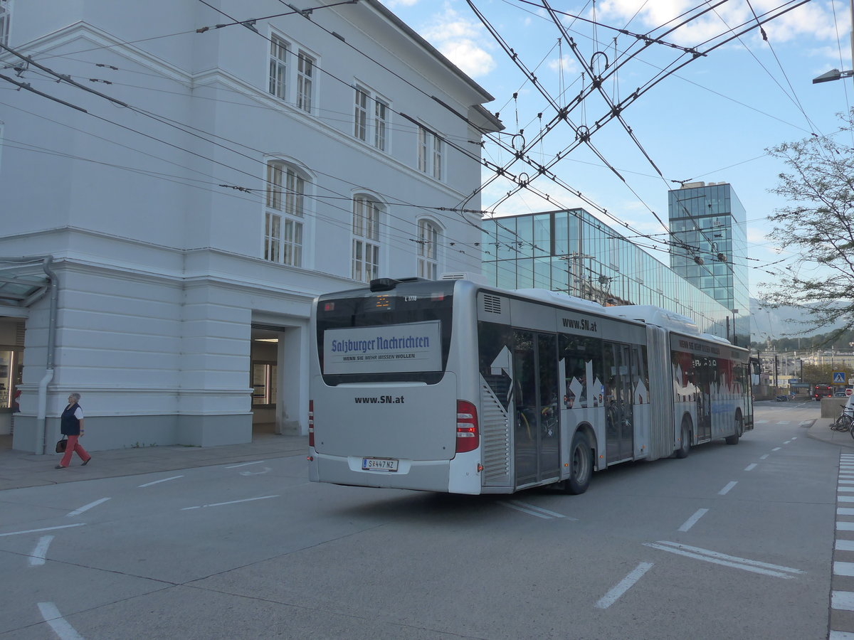 (197'014) - Albus, Salzburg - Nr. L1778/S 447 NZ - Mercedes am 13. September 2018 beim Bahnhof Salzburg