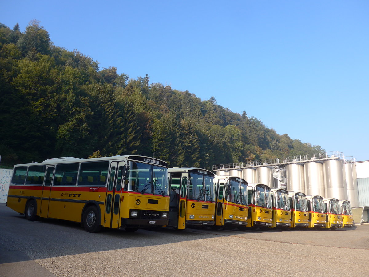 (197'986) - Bernair, Mnsingen - BE 651'182 - Saurer/Tscher (ex Schebath, Lauerz; ex Albin, Fllanden; ex Heim, Flums) am 30. September 2018 in Willisau, Altes Zeughaus