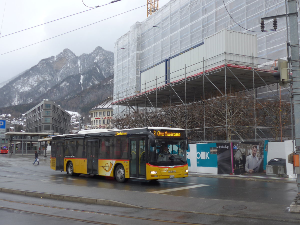 (200'620) - Dnser, Trimmis - GR 95'435 - MAN am 2. Januar 2019 beim Bahnhof Chur
