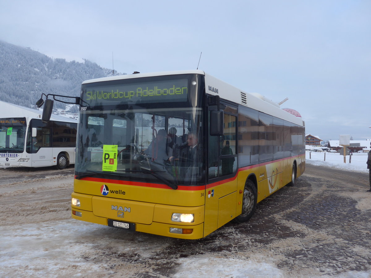 (200'885) - Wyss, Boningen - Nr. 34/SO 121'746 - MAN am 12. Januar 2019 in Adelboden, Weltcup