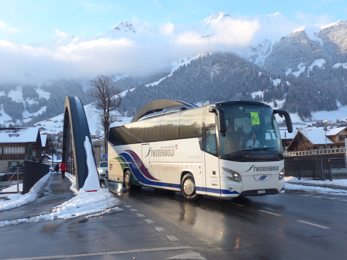 (200'975) - Twerenbold, Baden - Nr. 49/AG 25'849 - VDL am 12. Januar 2019 in Frutigen, Kanderstegstrasse